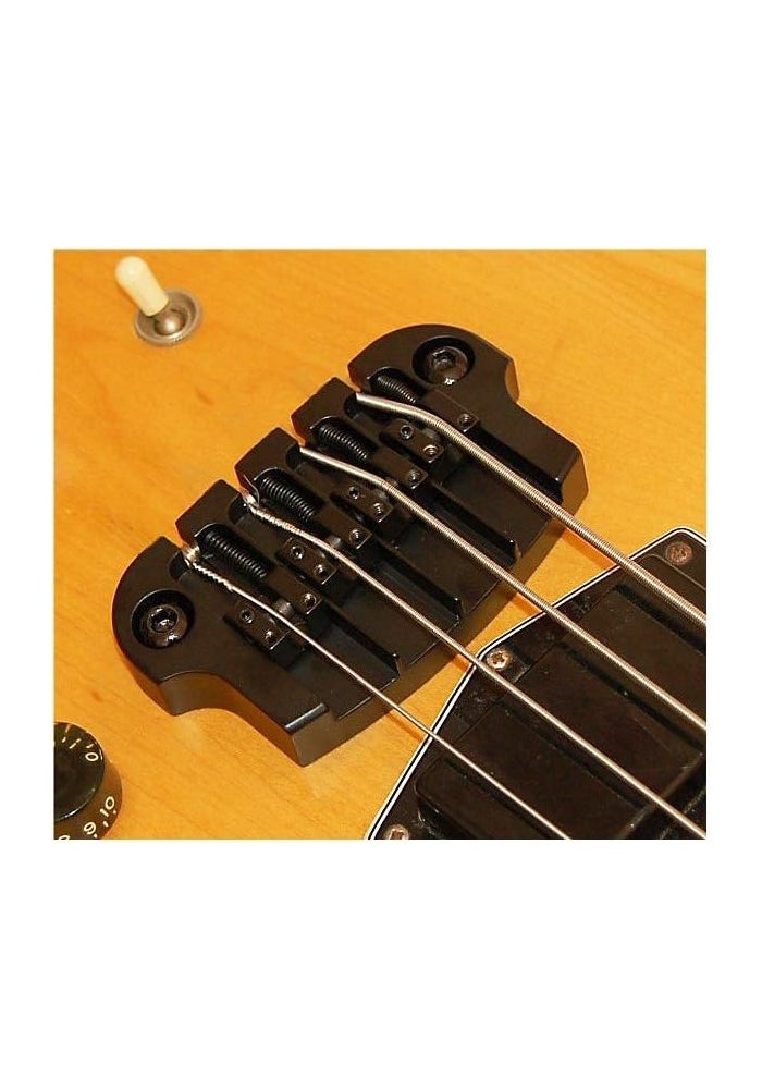 Hipshot SuperTone 3-Point Bass Bridge for Gibson - Black Aluminum